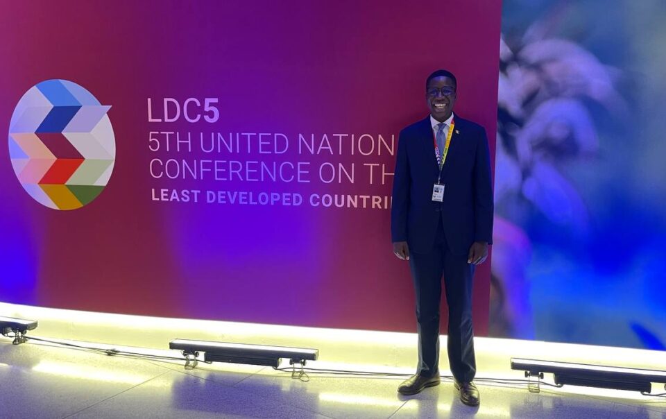 Babacar J. Diop at the 5th Conference of Less Developed Countries at Doha in Qatar. Copyright 2023